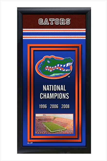 Florida Gators Framed Championship Banner