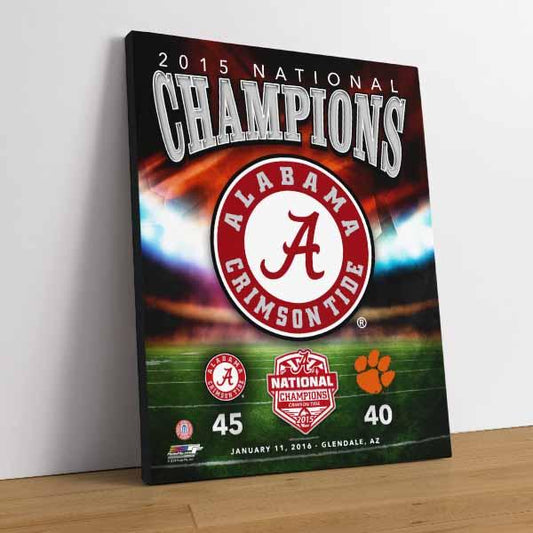 Alabama Crimson Tide 2015 National Champions Team Logo