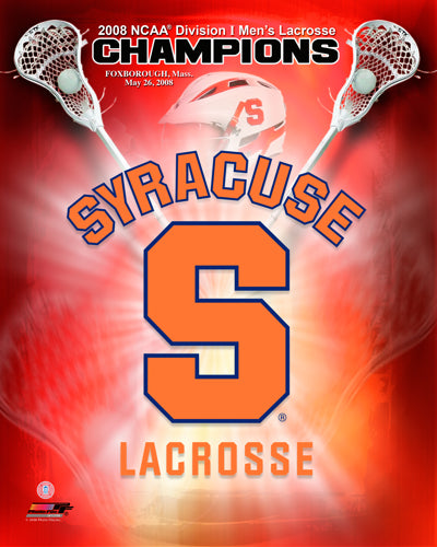 2008 Syracuse University Lacrosse Champions Logo; Portrait Plus