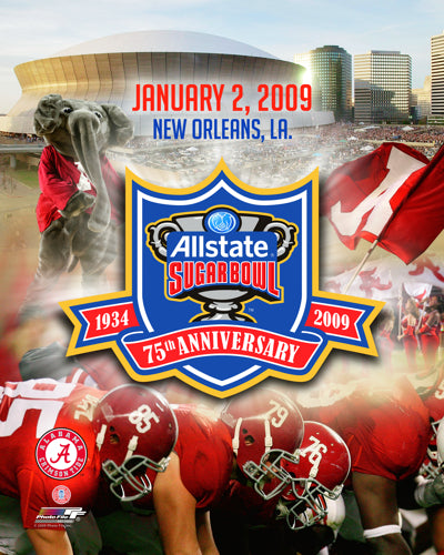 Alabama Allstate Sugar Bowl New Orleans 2009