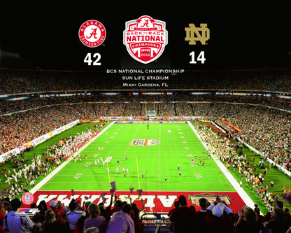 University of Alabama Crimson Tide 2013 BCS National Champions at Sun Life Stadium