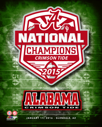 Alabama Crimson Tide 2015 National Champions Team Logo