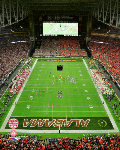 University of Phoenix Stadium Alabama Crimson Tide Vs. Clemson Tigers 2015 National Championship Game