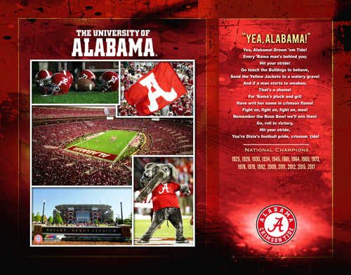 University of Alabama Crimson Tide Milestones & Memories - 17 National Championships